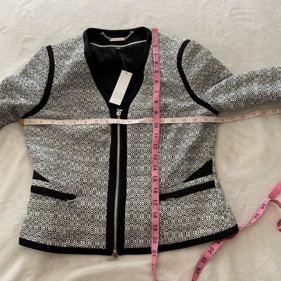Nwt White House Black Market Blazer Contrast Tweed Jacket - Picture 5 of 5